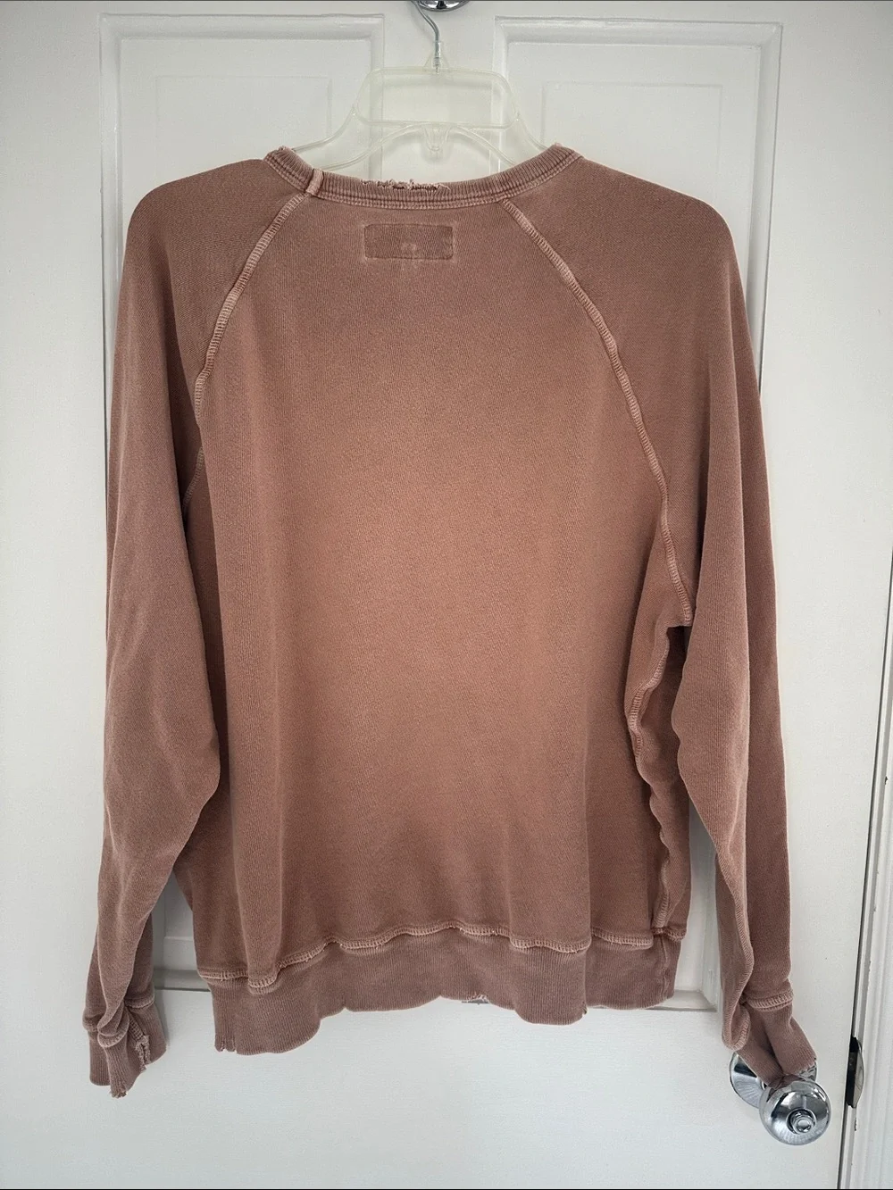 THE GREAT. College Sweatshirt Distressed Size 2 Medium M - Picture 5 of 6